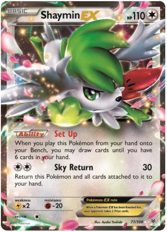 Shaymin EX - Roaring Skies #77