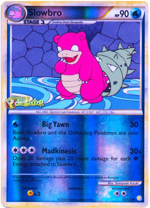 Slowbro - HeartGold SoulSilver #52