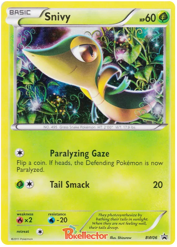 Snivy - Black & White Promos #6