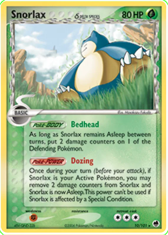 Snorlax  (delta species) - EX Dragon Frontiers #10