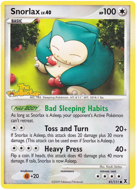 Snorlax - Platinum - Rising Rivals #81