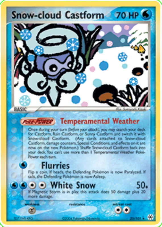 Snow-cloud Castform - EX Hidden Legends #25