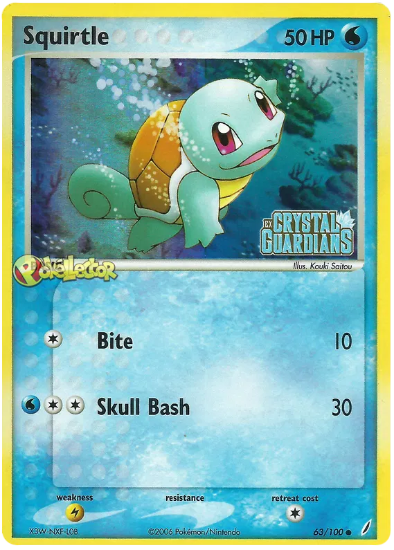 Squirtle - EX Crystal Guardians #63