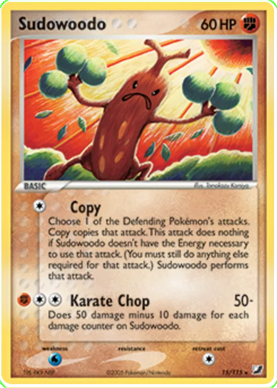 Sudowoodo - EX Unseen Forces #15