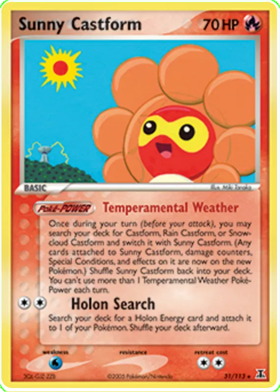 Sunny Castform - EX Delta Species #31