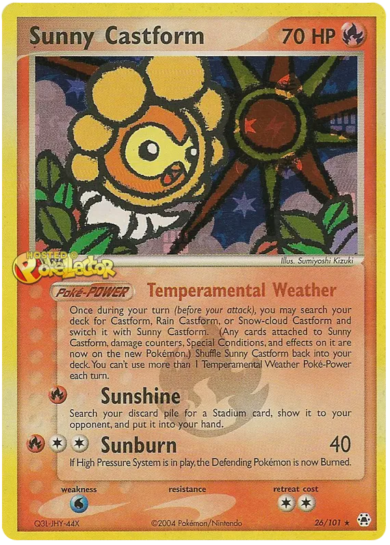 Sunny Castform - EX Hidden Legends #26