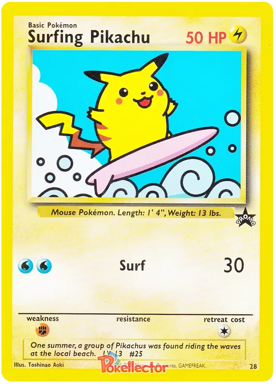 Surfing Pikachu - Wizards of the Coast Promos #28