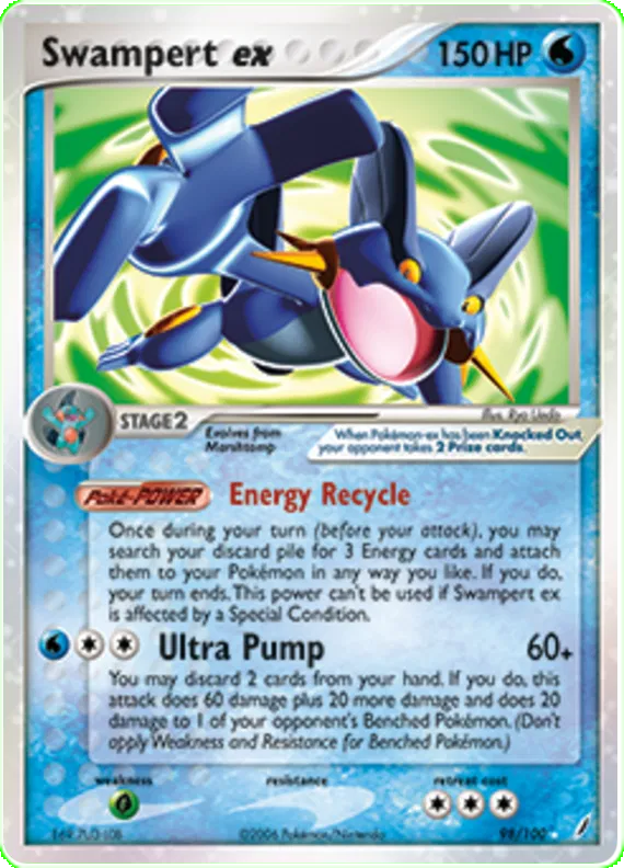 Swampert ex - EX Crystal Guardians #98