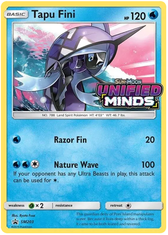 Tapu Fini - Sun & Moon Promos #203