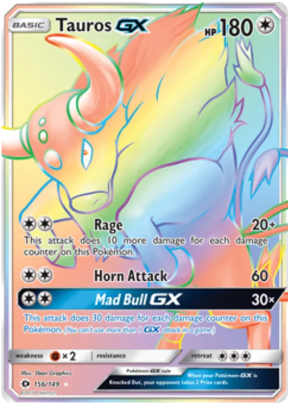 Tauros GX - Sun & Moon #156