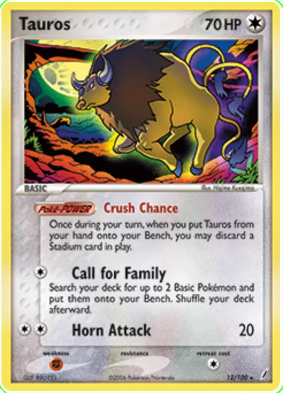 Tauros - EX Crystal Guardians #12