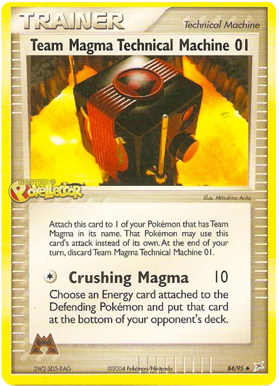 Team Magma Technical Machine 01 - EX Team Magma vs Team Aqua #84