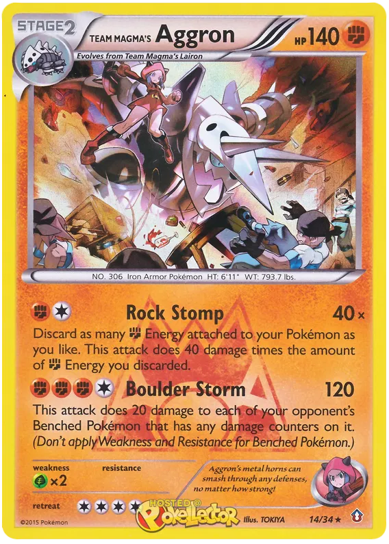 Team Magma's Aggron - Double Crisis #14