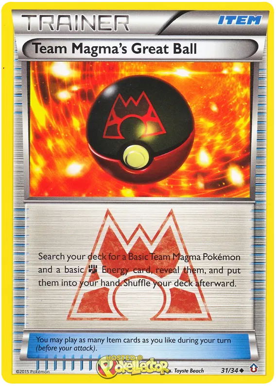 Team Magma's Great Ball - Double Crisis #31