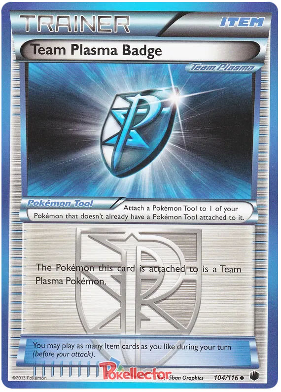 Team Plasma Badge - Plasma Freeze #104