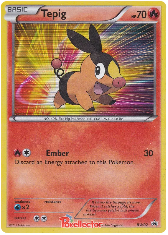 Tepig - Black & White Promos #2