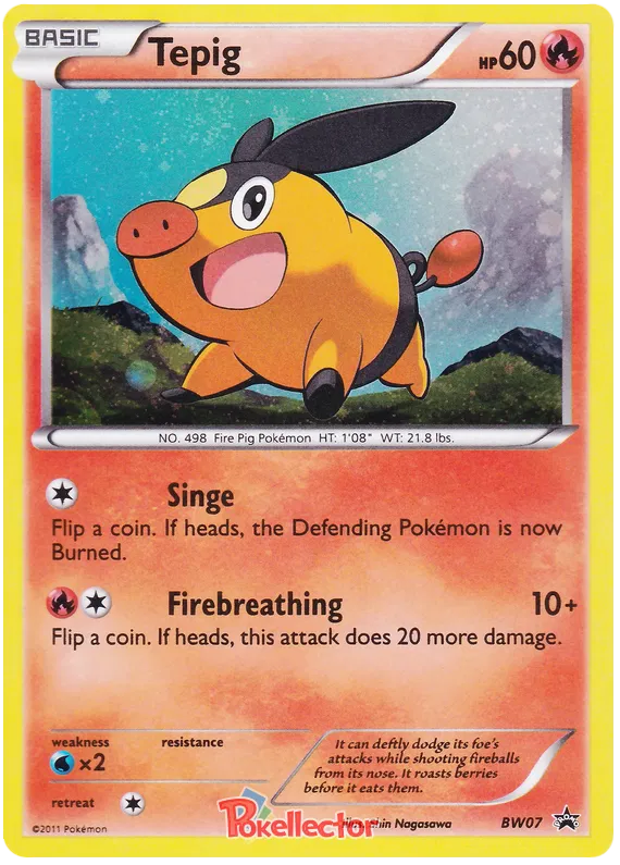 Tepig - Black & White Promos #7