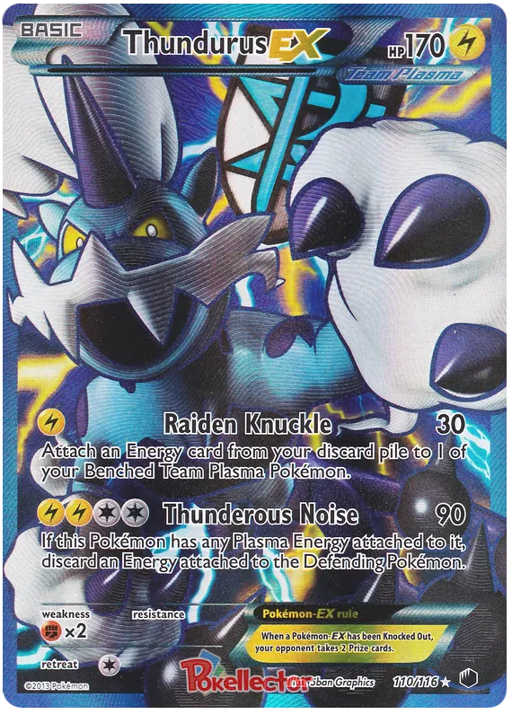 Thundurus EX - Plasma Freeze #110