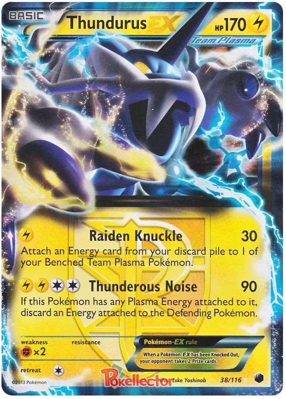 Thundurus EX - Plasma Freeze #38