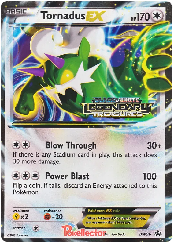 Tornadus EX - Black & White Promos #96