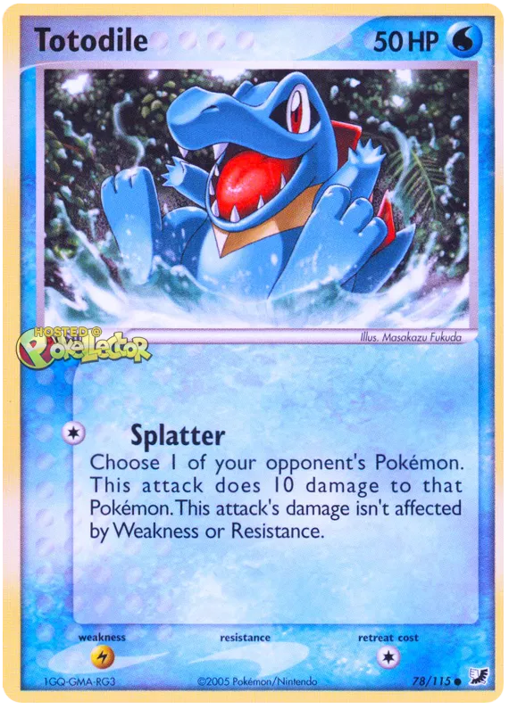 Totodile - EX Unseen Forces #78