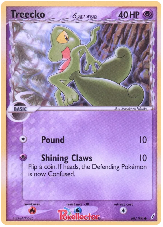 Treecko  (delta species) - EX Crystal Guardians #68