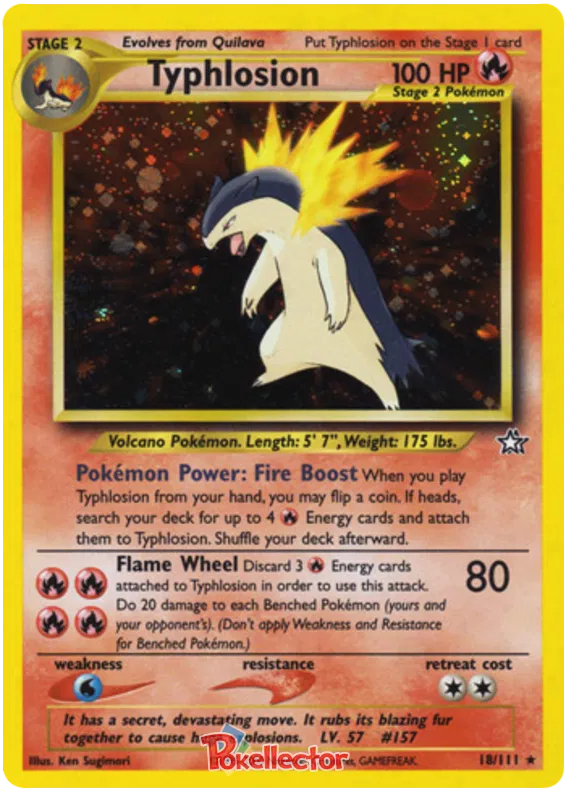 Typhlosion lv 57 - Neo Genesis #18