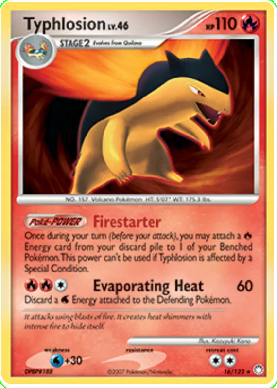 Typhlosion - Mysterious Treasures #16