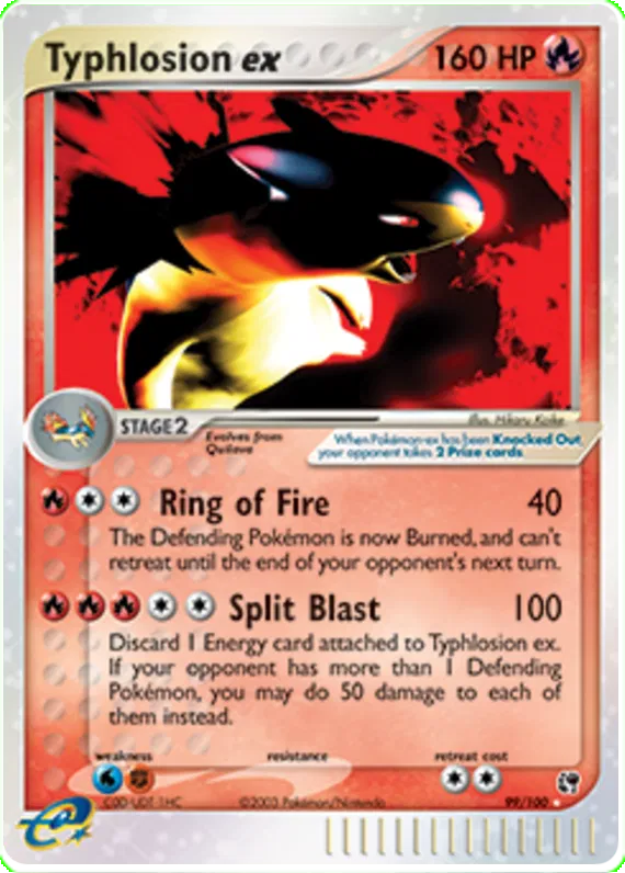 Typhlosion EX - EX Sandstorm #99