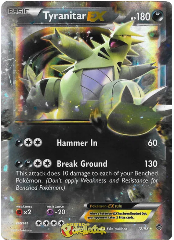 Tyranitar EX - Ancient Origins #42