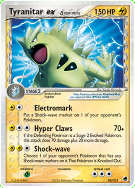 Tyranitar ex  (delta species) - EX Dragon Frontiers #99