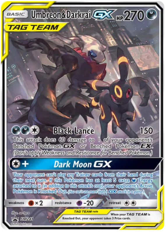 Umbreon & Darkrai GX - Sun & Moon Promos #241