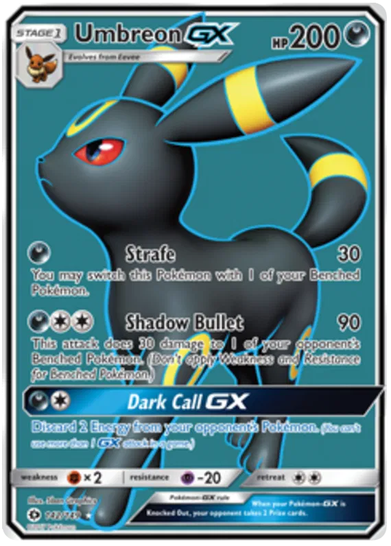 Umbreon GX - Sun & Moon #142