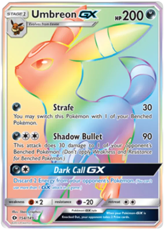 Umbreon GX - Sun & Moon #154