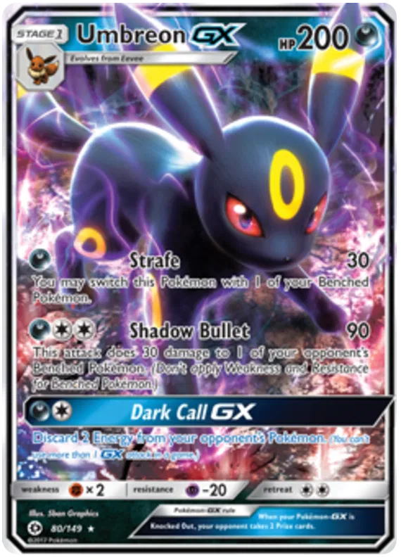 Umbreon GX - Sun & Moon #80