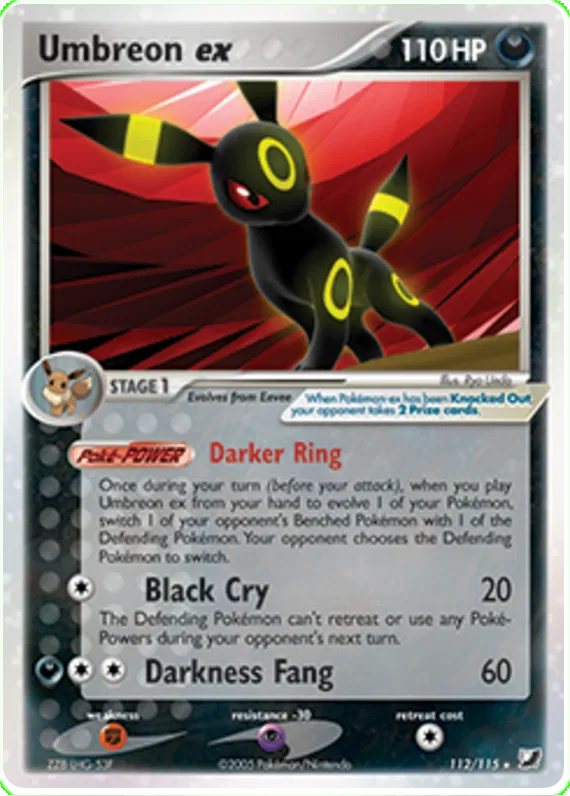 Umbreon ex - EX Unseen Forces #112