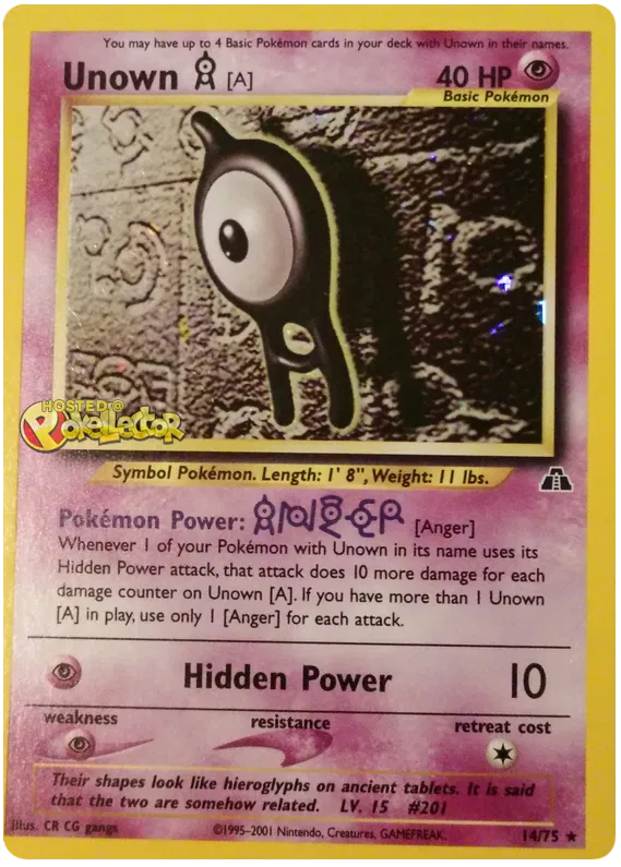 Unown A - Neo Discovery #14