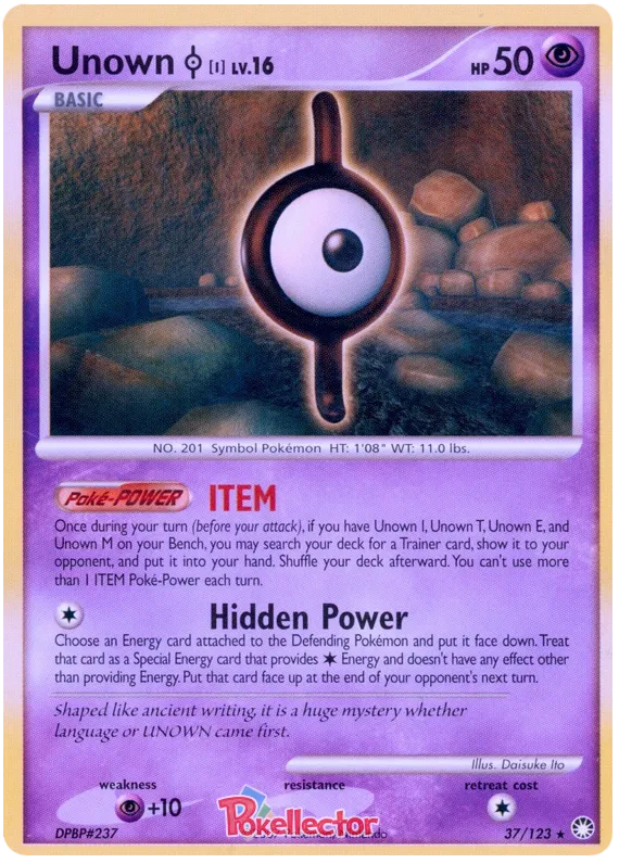 Unown I - Mysterious Treasures #37