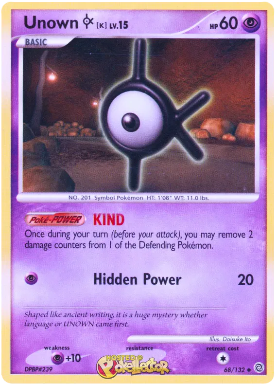 Unown K - Secret Wonders #68