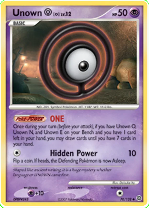 Unown O - Secret Wonders #70