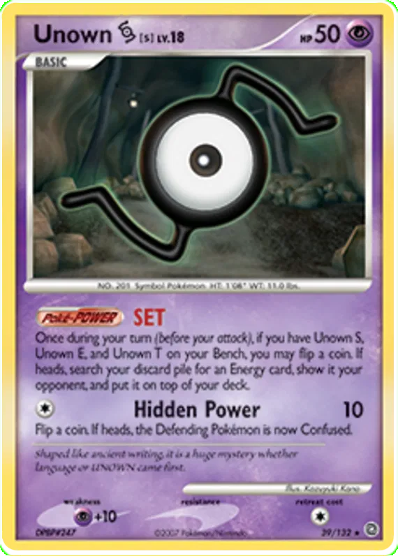 Unown S - Secret Wonders #39