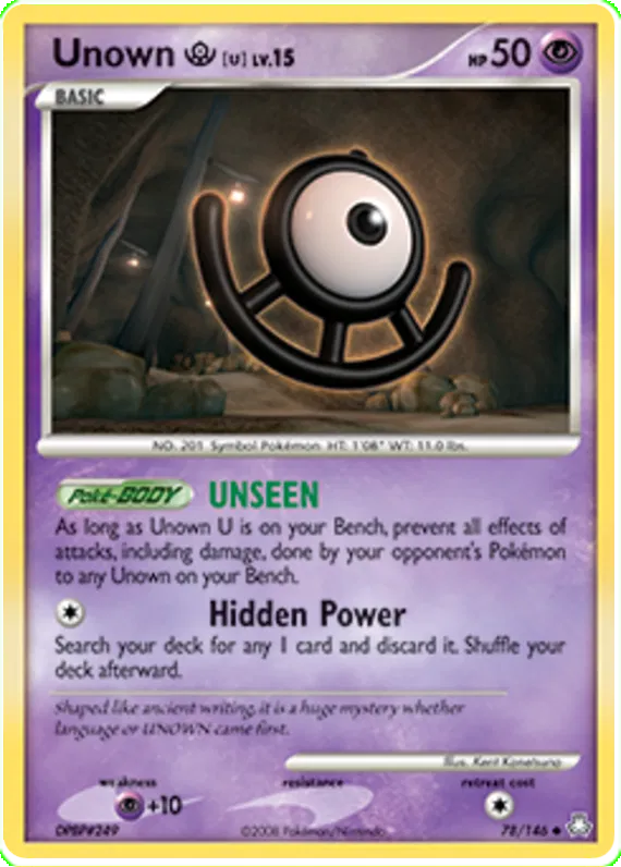 Unown U - Legends Awakened #78