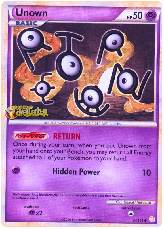 Unown - HeartGold SoulSilver #54