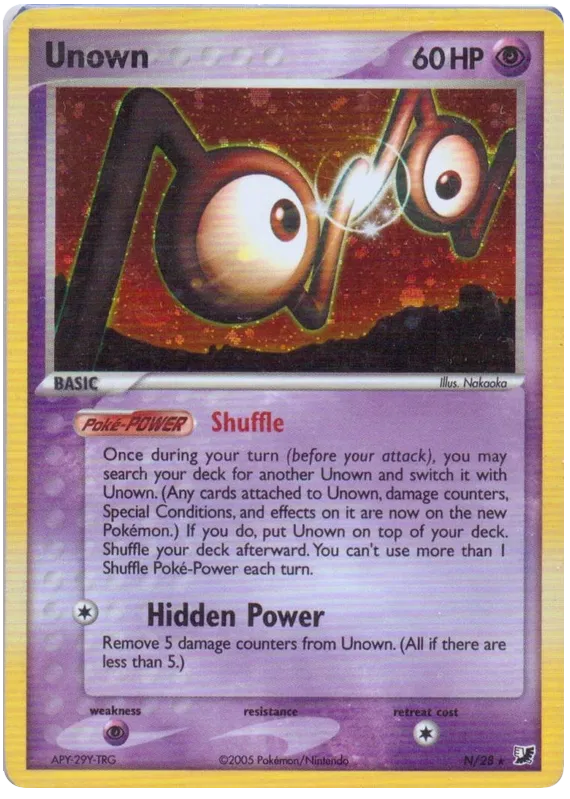 Unown - EX Unseen Forces Unown Collection #0