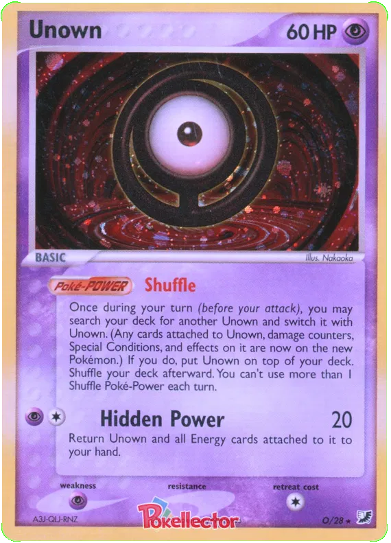 Unown - EX Unseen Forces Unown Collection #0