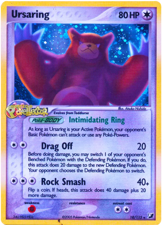 Ursaring - EX Unseen Forces #18