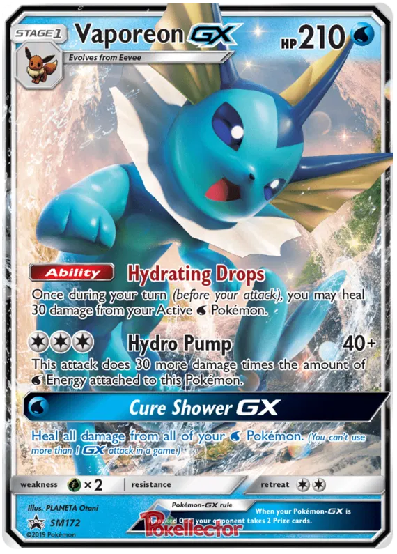 Vaporeon GX - Sun & Moon Promos #172