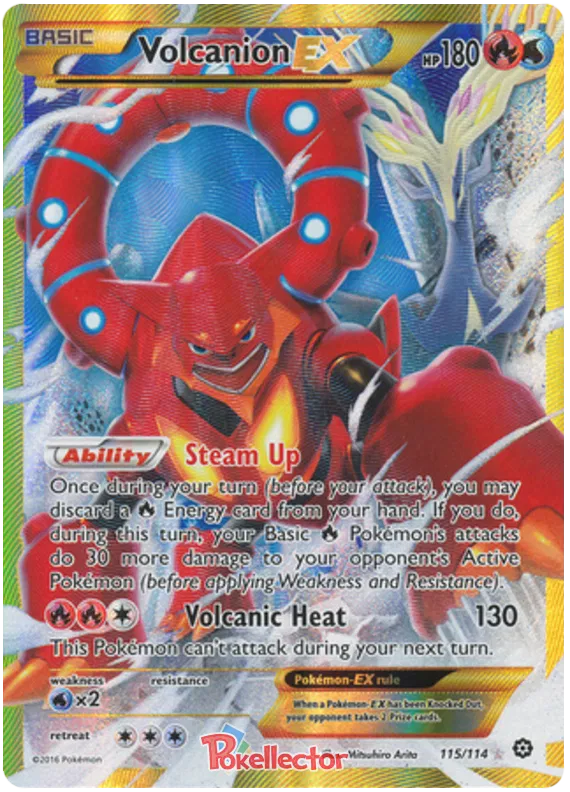 Volcanion EX - Steam Siege #115