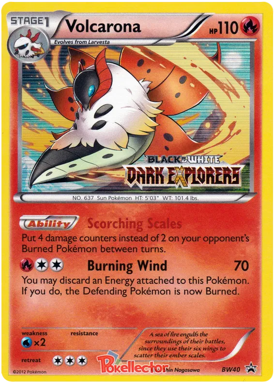 Volcarona - Black & White Promos #40