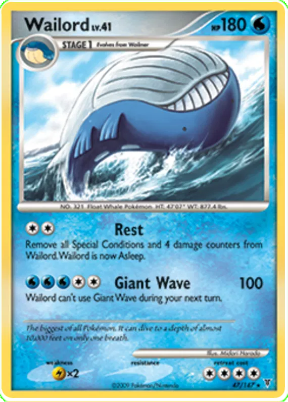 Wailord - Platinum - Supreme Victors #47